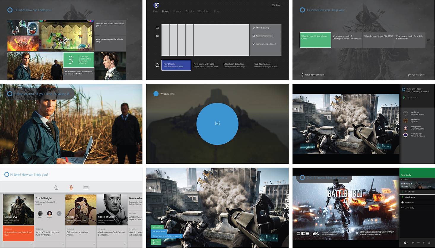 Cortana Early Sketches