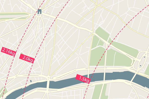 Isogreenic Map By Car