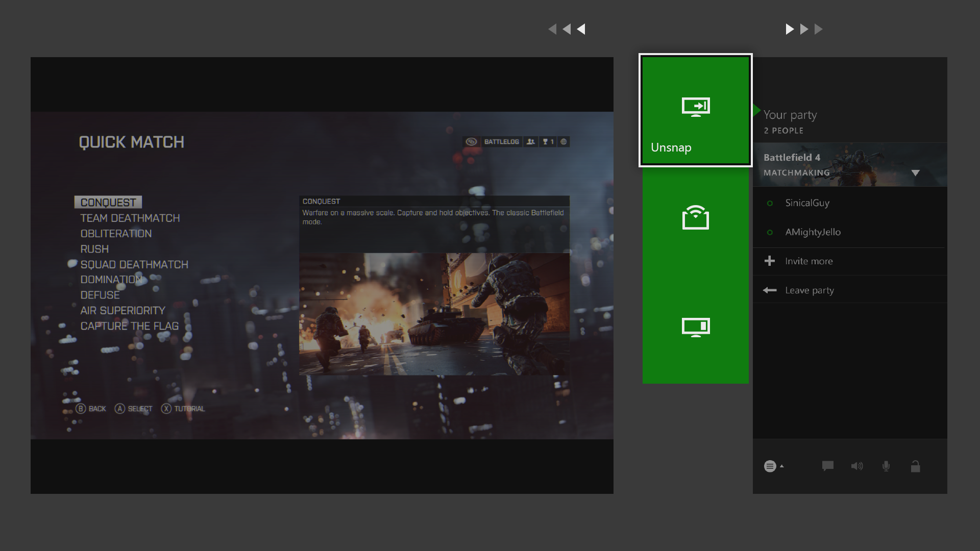 Snap Management UI - Pull Back