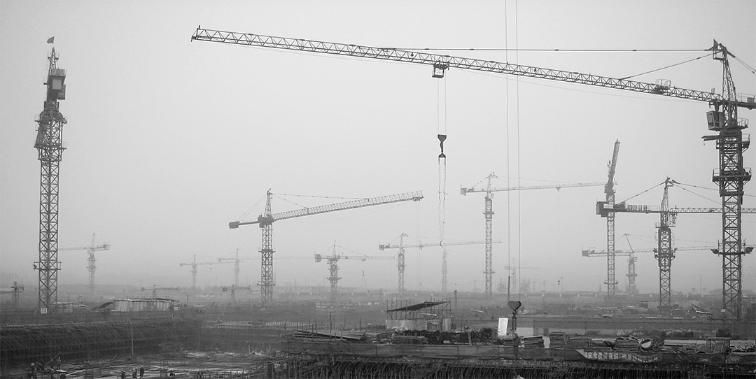 The Olympic Park Under Construction, Beijing, 2008