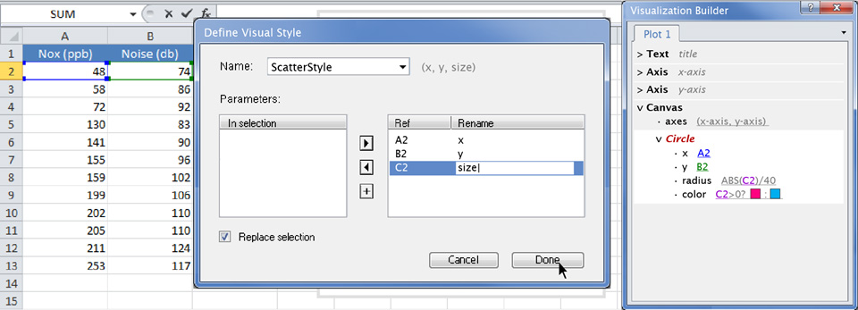 Vis-à-vis Wireframe Step 2