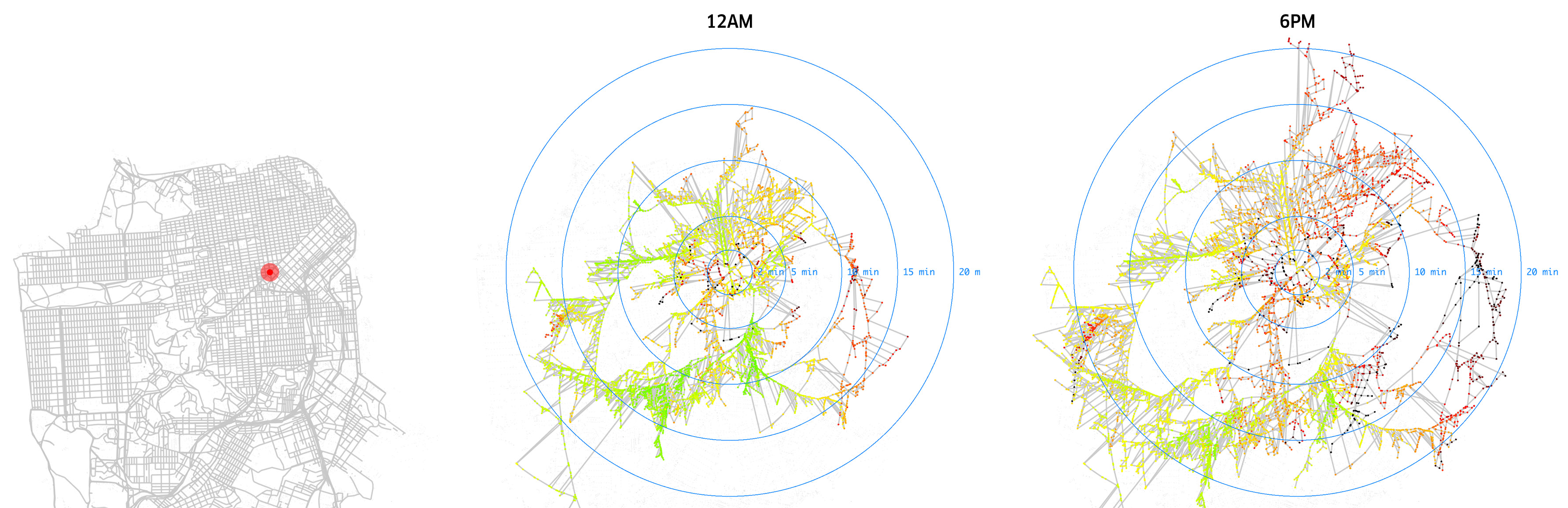Isochronic Map - San Francisco